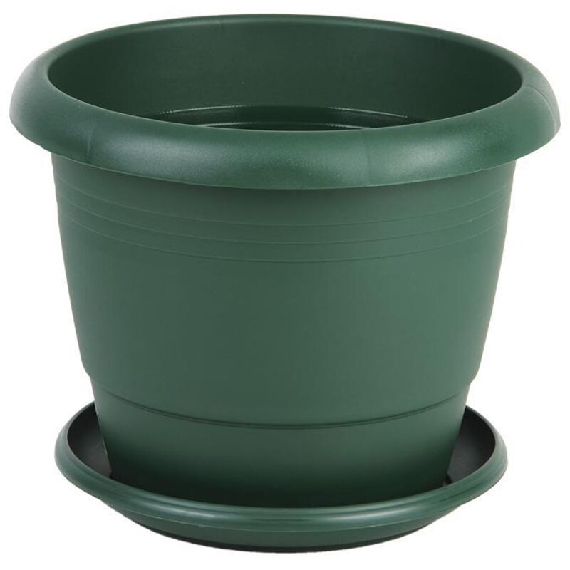 

PLIMPO maceta verde modelo gardenia 35x28.8+ plato28 cm caja 6 unid.