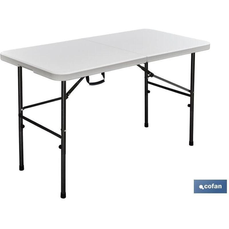 

PLIMPO mesa plegable rectangular blanca 122x60x74cm