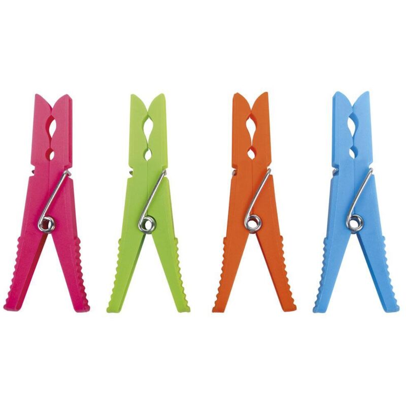 

PLIMPO pack 12 uds pinzas plástico grandes 9cm
