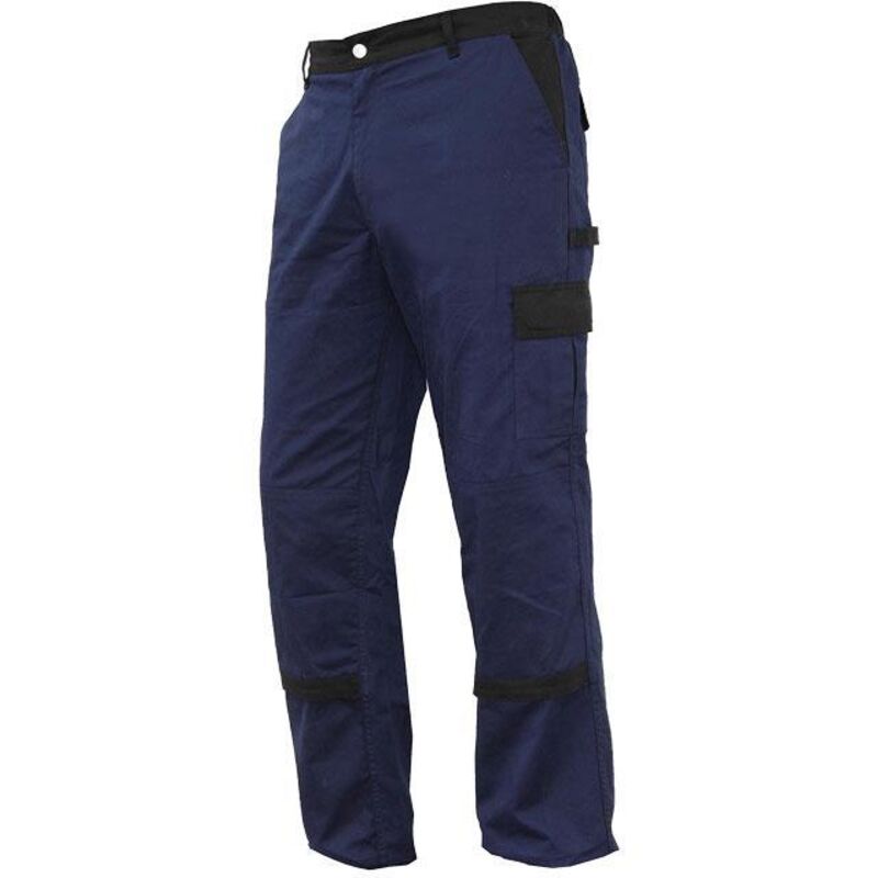 

PLIMPO pantalon trab. flex. jano slim fit marino/negro t-54