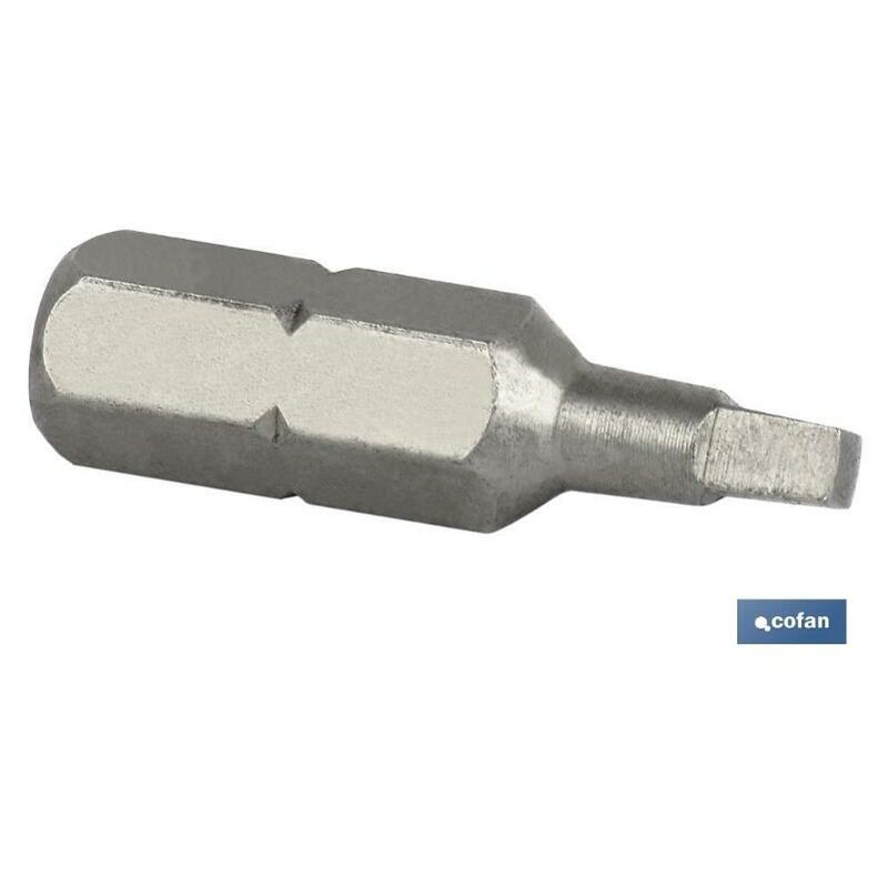 Cofan - punta de destornillador cuadrada estándar r-1 25 mm venta unitaria