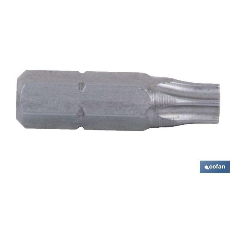 Cofan - punta de destornillador torx inviolable t-10 venta unitaria