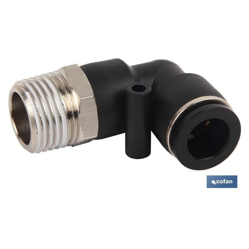 

PLIMPO racor roscado codo plastico t-10, r-1/8 caja 5 unid.