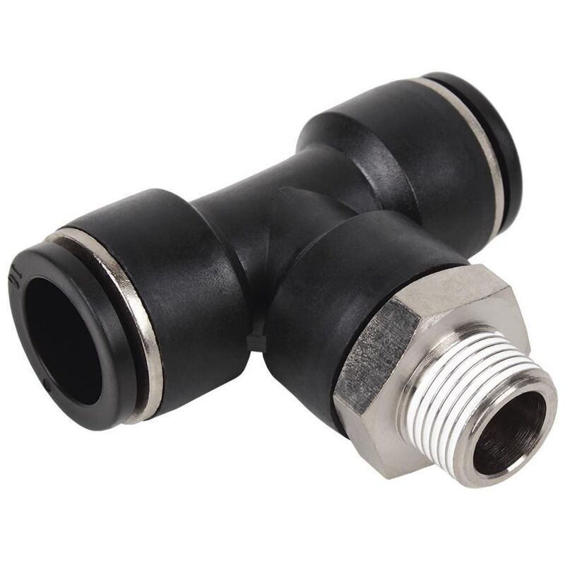 

PLIMPO racor roscado plastico t , t-10, r-1/4 caja 5 unid.