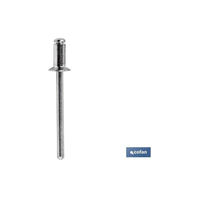 

PLIMPO remache alum. stand. avellanado 4x8 caja 1000 unid.