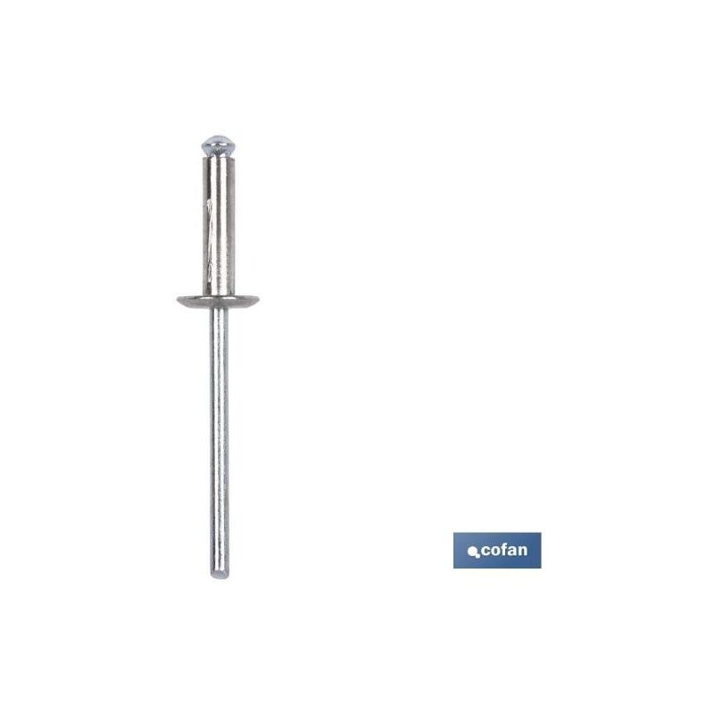 

PLIMPO remache flor cabeza ancha 4,8 x 12 mm caja 500 unid.