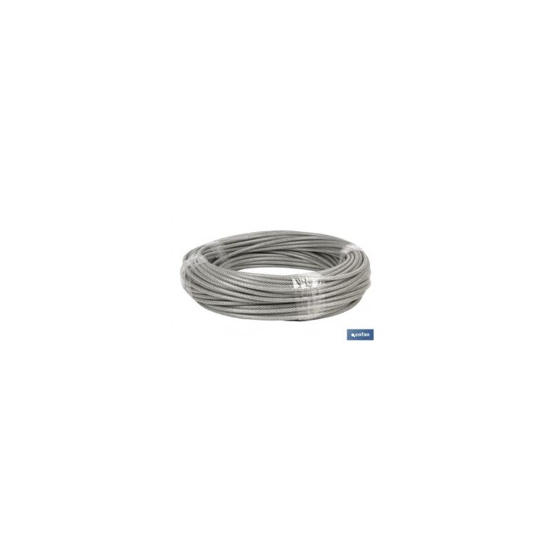 

Otros - Cable de acero plastificado 10mm 8x10mm 6x19mas1 plast 50m