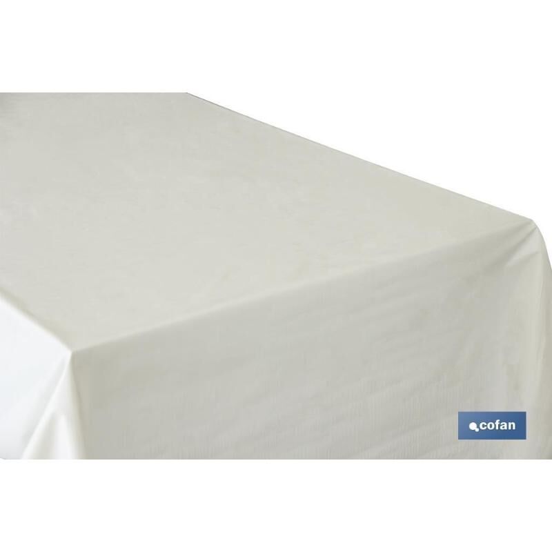 Protector de mesa de pvc blanco 1,40 x 50 m , Protector de mesa. Fabricado en pvc. En color blanco mate. Modelo Pureza. Medidas del protector 1,40 x