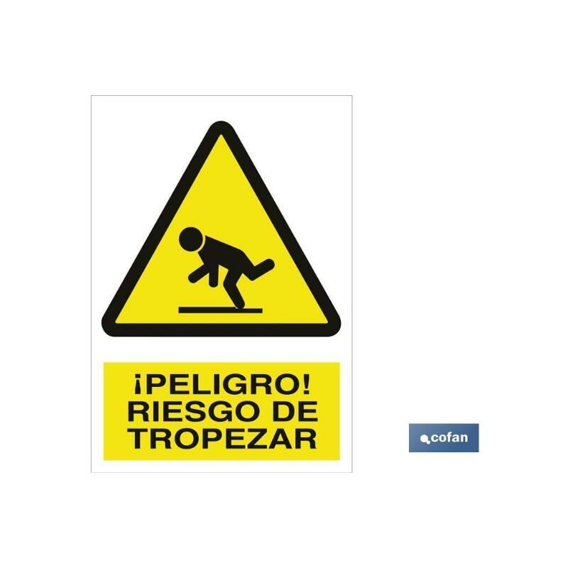 

PLIMPO señal adhesiva 148x105 ¡peligro! riesgo de tropezar