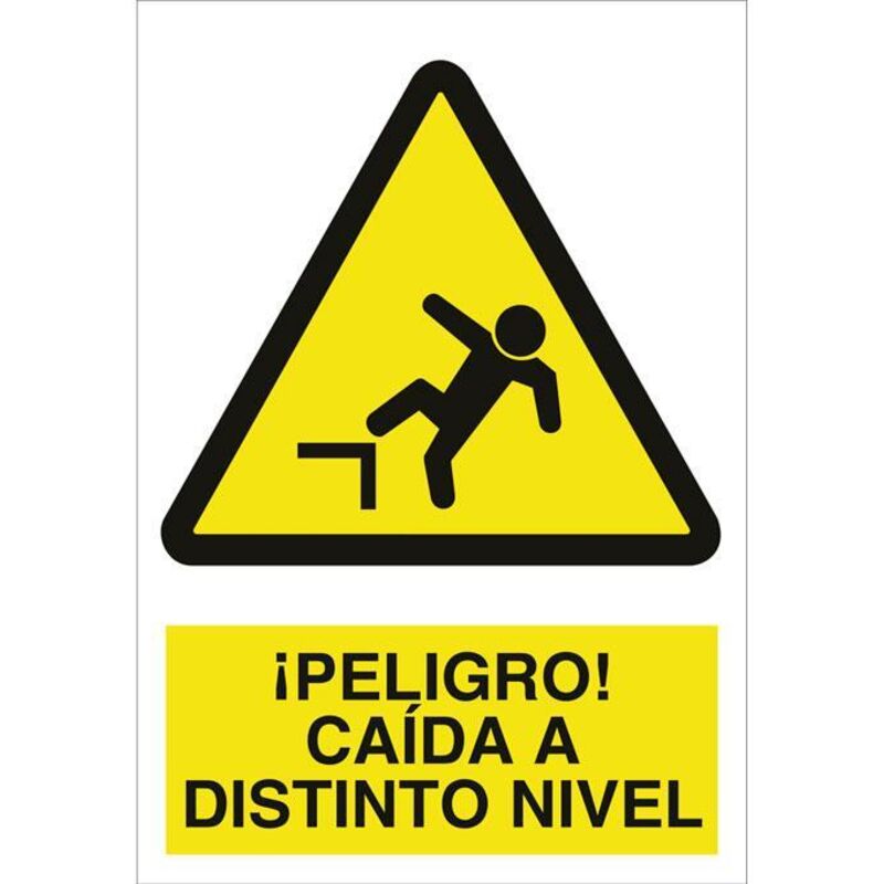 

PLIMPO señal adhesiva 210x148 ¡peligro! caída a distinto nivel