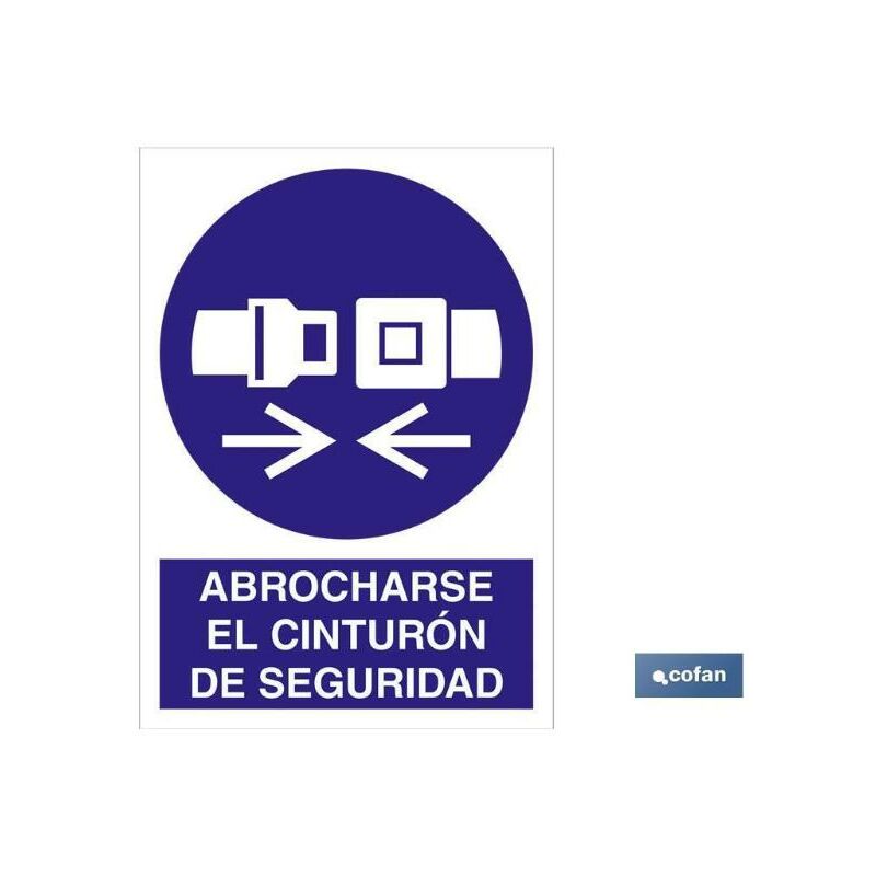 

PLIMPO señal adhesiva 210x148mm abrocharse cinturón de seguridad