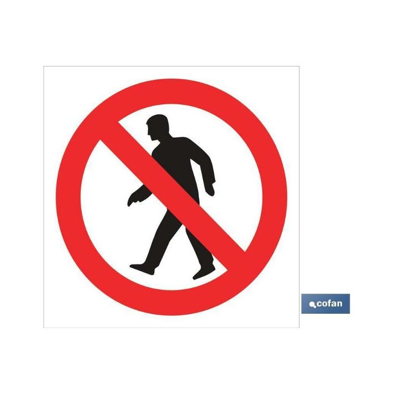 

PLIMPO señal adhesiva 210x210mm prohibido pasar