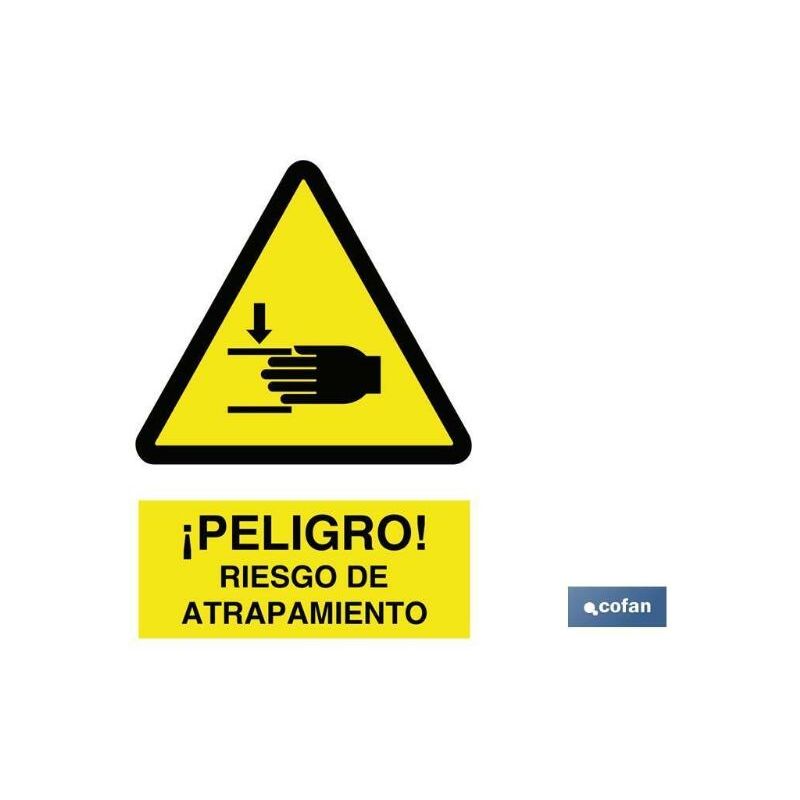 

PLIMPO señal adhesivo 210x148mm. ¡peligro! riesgo de atrapamiento