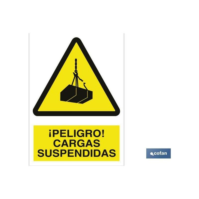 

PLIMPO señal adhesivo 297x210mm. ¡peligro! cargas suspendidas