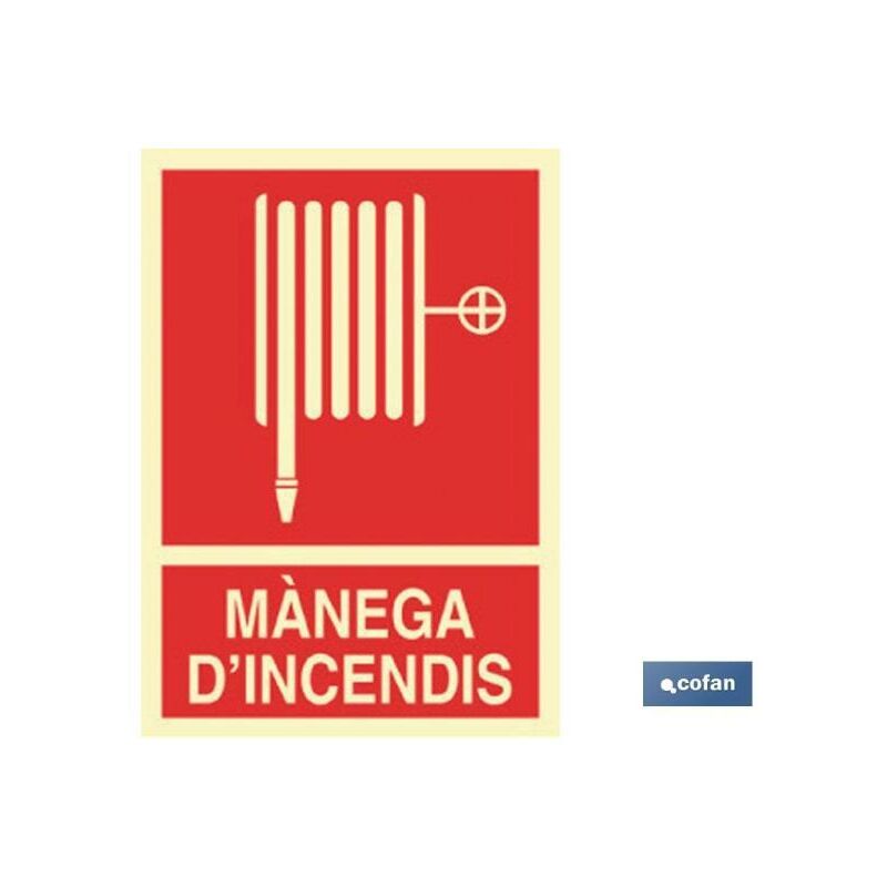 

PLIMPO señal luminiscente 297x210mm. mànega dincendis