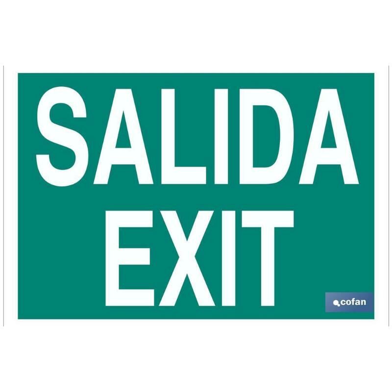 

PLIMPO señal luminescente 297x210mm. señal salida / exit