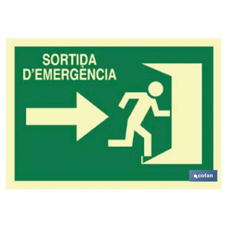 

PLIMPO señal luminiscente 297x210mm. sortida demergència