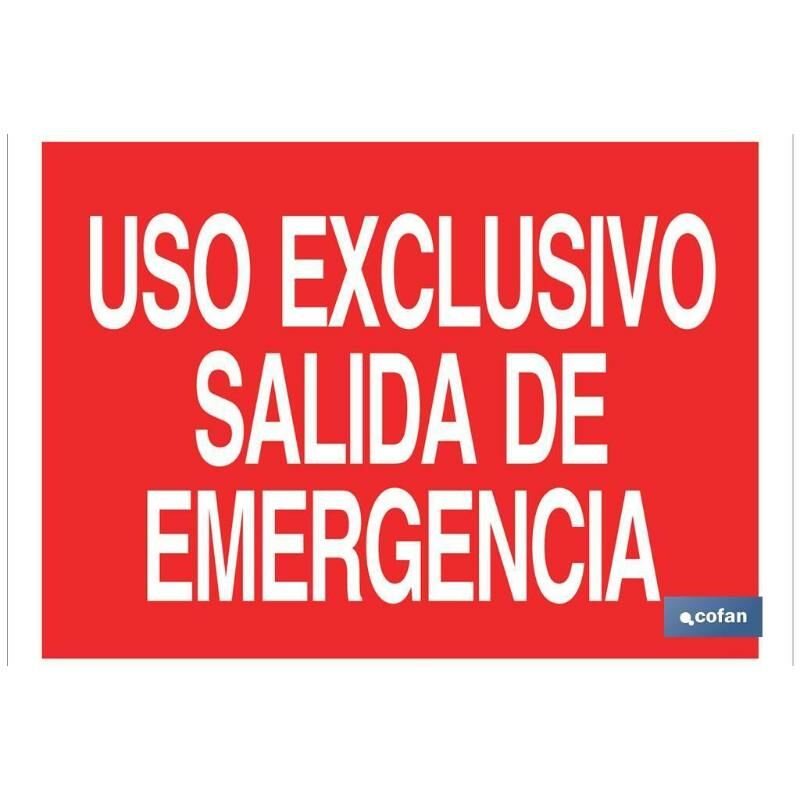 

PLIMPO señal luminescente 297x210mm. uso exclusivo salida de emergencia