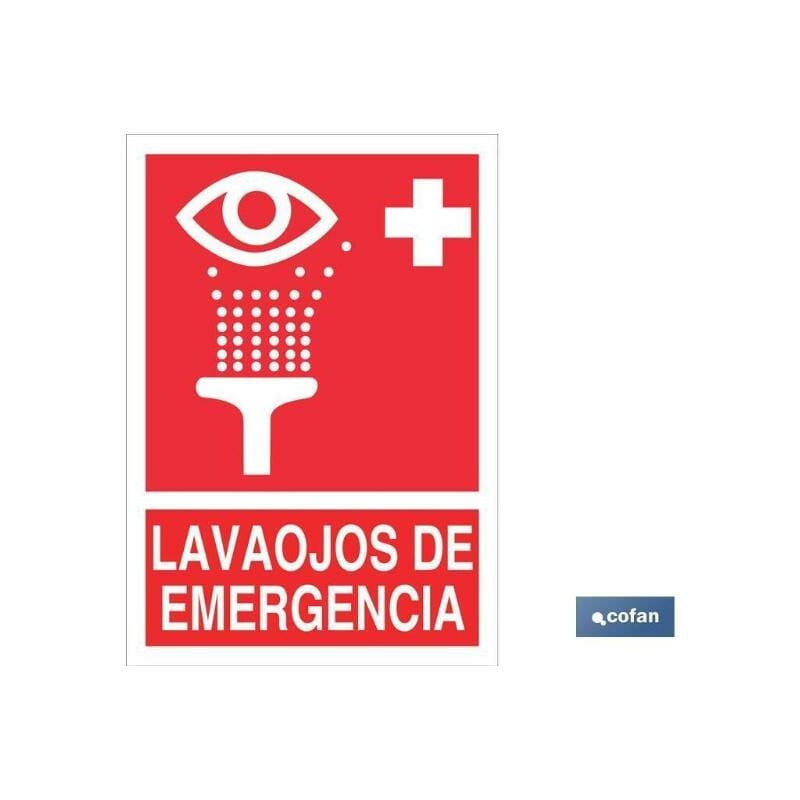 

PLIMPO señal luminescente 420x297mm. señal luminiscente de socorro lavaojos de emergencia