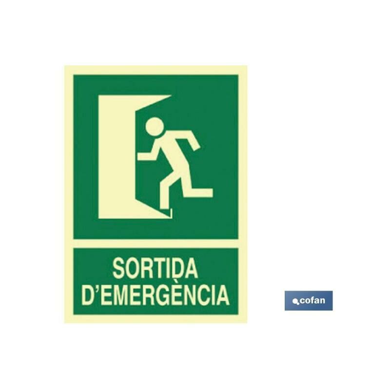 

PLIMPO señal luminiscente 420x297mm. sortida demergència