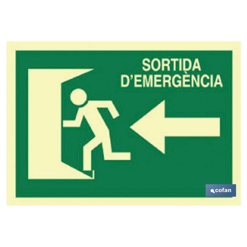 

PLIMPO señal luminiscente 420x297mm. sortida demergència