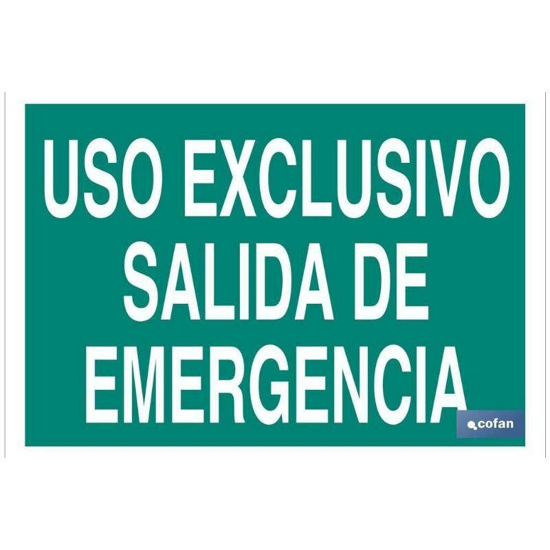 

PLIMPO señal luminescente 420x297mm. uso exclusivo salida de emergencia