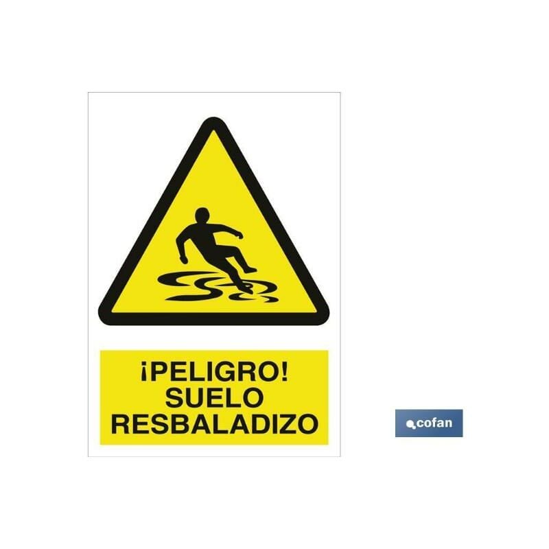 

PLIMPO señal poliestireno 148x148mm. ¡peligro! suelo resbaladizo