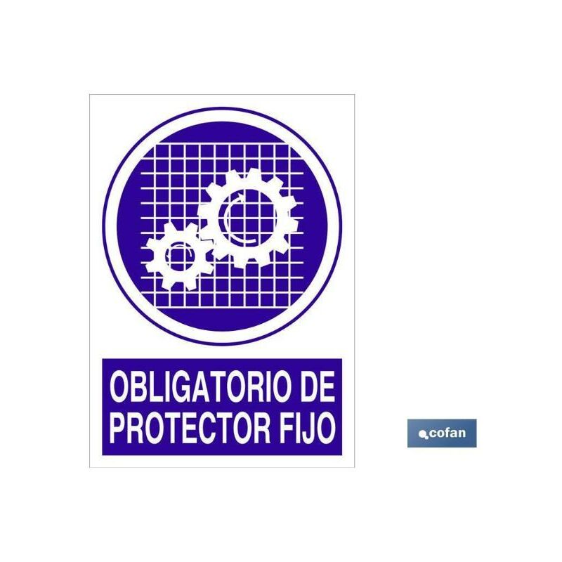 

PLIMPO señal poliestireno 1,5mm 297x210 obligatorio de protector fijo