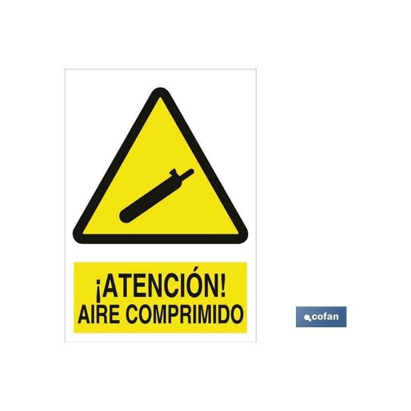 

PLIMPO señal poliestireno 210x148 ¡atención! aire comprimido