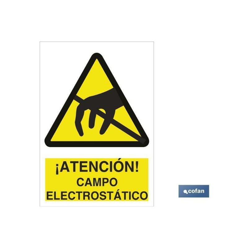 

PLIMPO señal poliestireno 210x148 ¡atención! campo electroestático