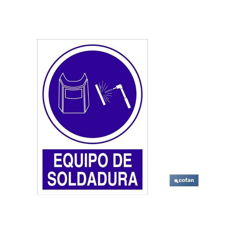 

PLIMPO señal poliestireno 210x148mm equipo de soldadura