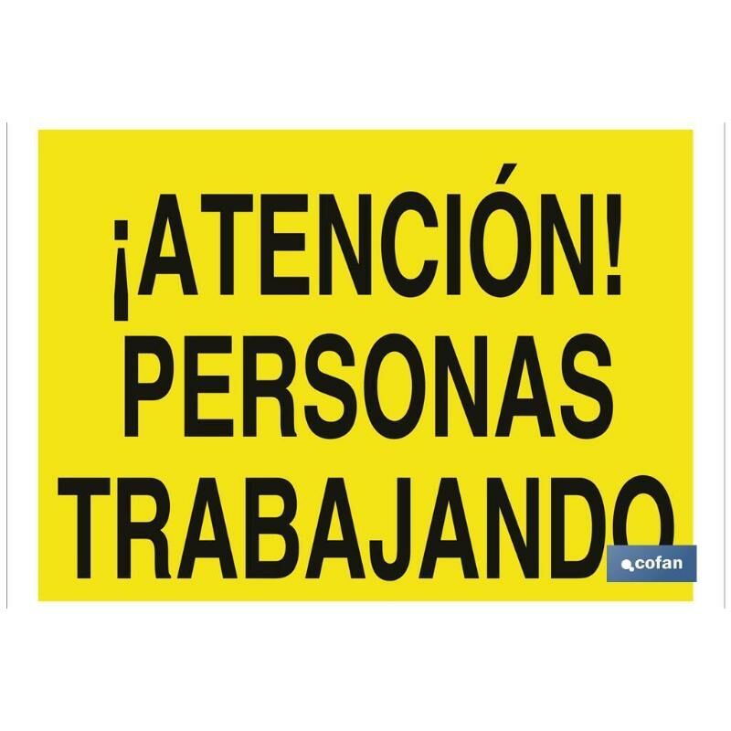 

PLIMPO señal poliestireno 297x210 ¡atención! personas trabajando