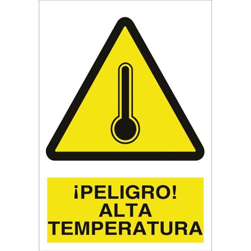 

PLIMPO señal poliestireno 297x210 mm ¡peligro! alta temperatura