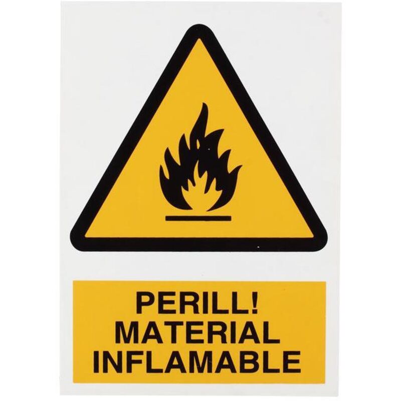 

PLIMPO señal poliestireno 297x210 mm perill material inflamable