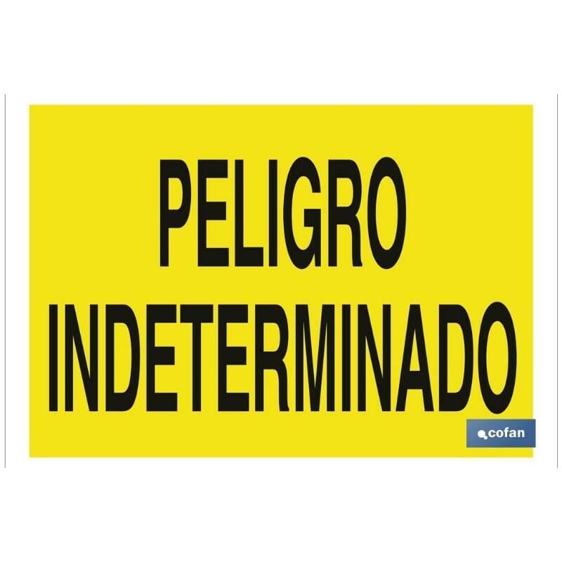 

PLIMPO señal poliestireno 297x210 peligro indeterminado