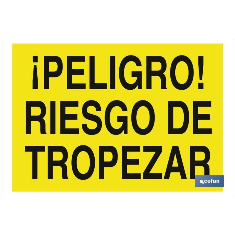 

PLIMPO señal poliestireno 297x210 ¡peligro! riesgo de tropezar