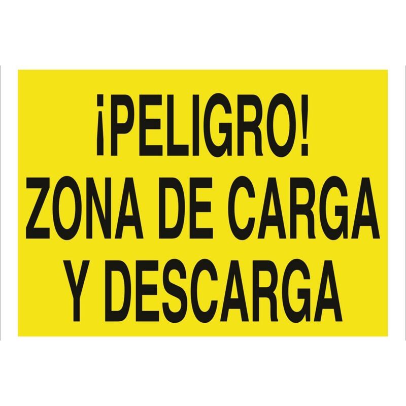 

PLIMPO señal poliestireno 297x210 ¡peligro! zona de carga y descarga