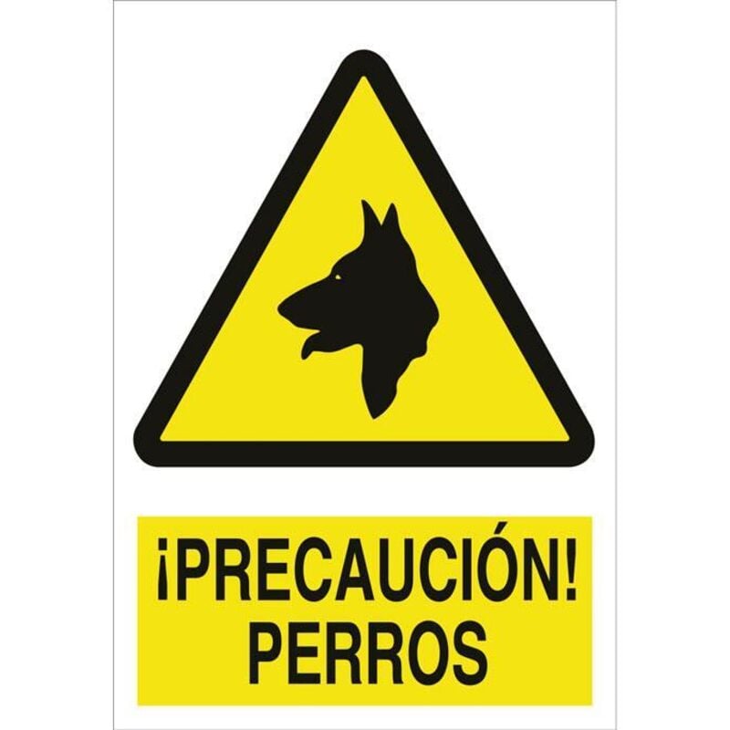 

PLIMPO señal poliestireno 297x210mm. ¡precaución! perros