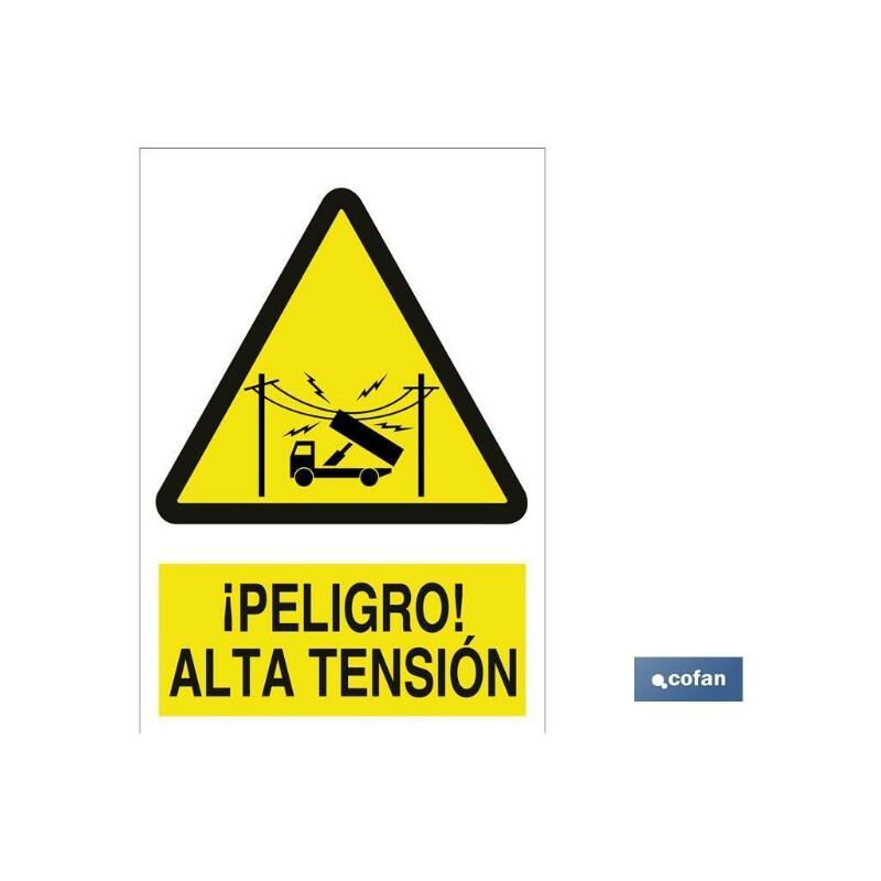 

PLIMPO señal poliestireno 420x297 mm. ¡peligro! alta tensión