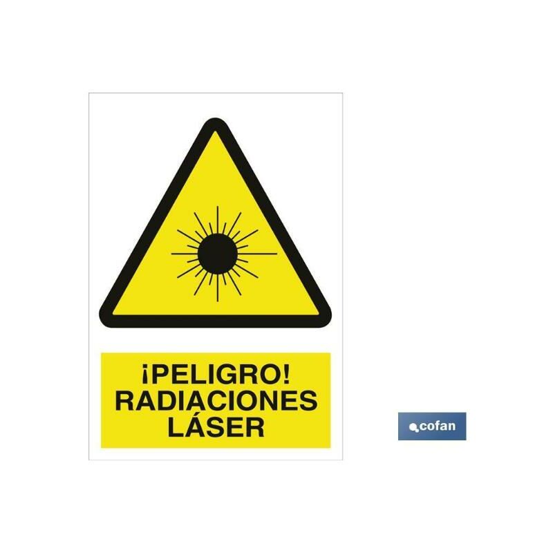 

PLIMPO señal poliestireno 420x297 mm. ¡peligro! radiaciones láser