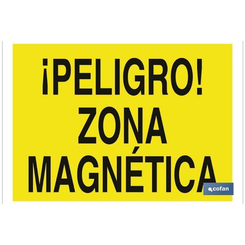

PLIMPO señal poliestireno 420x297 mm ¡peligro! zona magnética