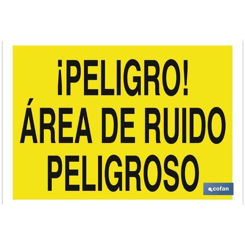 

PLIMPO señal poliestireno 420x297 ¡peligro! área de ruido peligroso