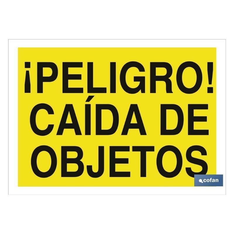 

PLIMPO señal poliestireno 420x297 ¡peligro! caída de objetos