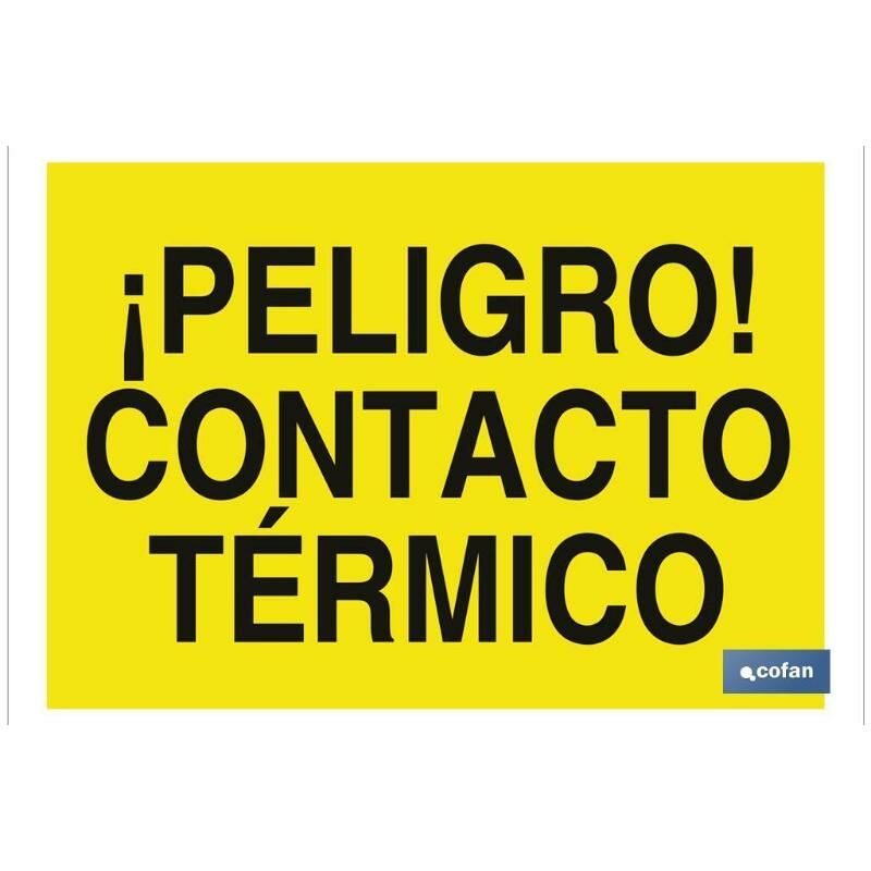 

PLIMPO señal poliestireno 420x297 ¡peligro! contacto térmico
