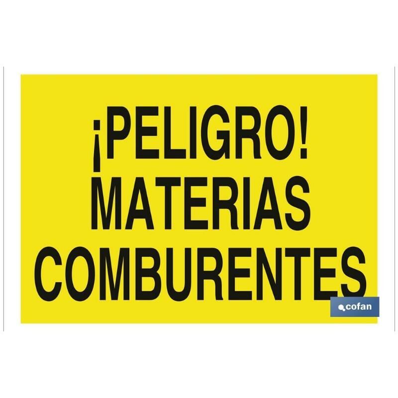 

PLIMPO señal poliestireno 420x297 ¡peligro! materias comburentes