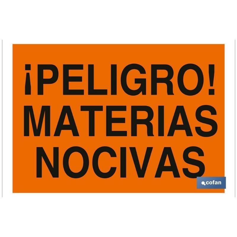 

PLIMPO señal poliestireno 420x297 ¡peligro! materias nocivas