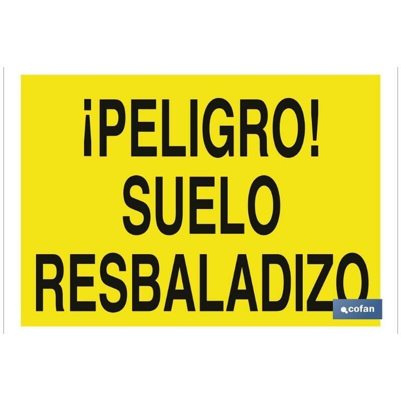 

PLIMPO señal poliestireno 420x297 ¡peligro! suelo resbaladizo