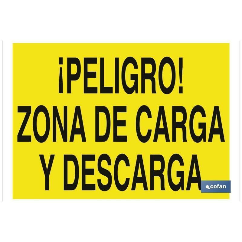 

PLIMPO señal poliestireno 420x297 ¡peligro! zona de carga y descarga