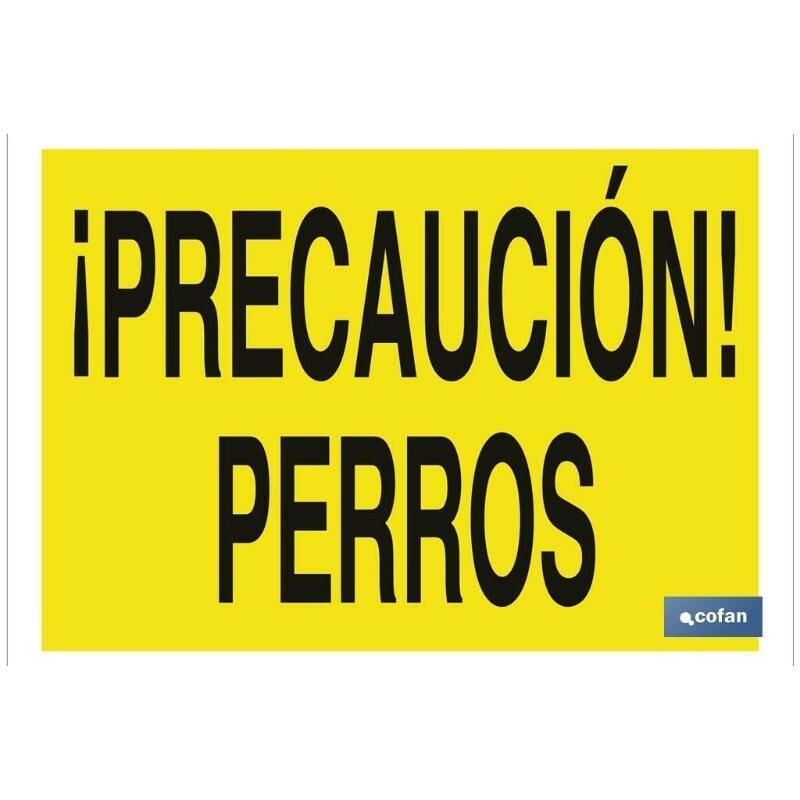 

PLIMPO señal poliestireno 420x297 ¡precaución! perros