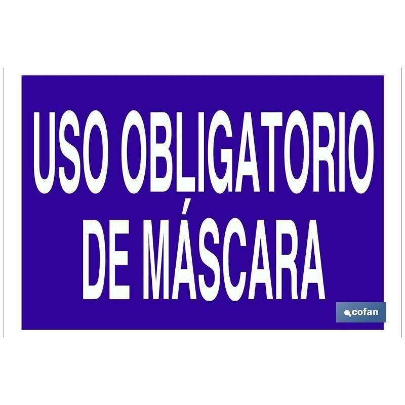 

PLIMPO señal poliestireno 420x297 uso obligatorio de máscara